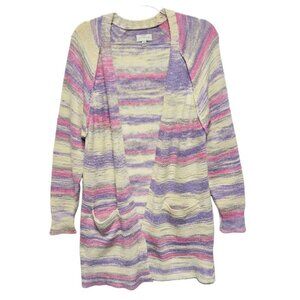 Lucky Brand Plush Thick Knit Sweater Duster Cardigan Jacket Open Front